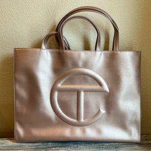 Telfar Metallic Tote Bag